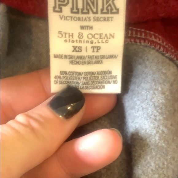 🏈 PINK Victoria’s Secret Florida State Cropped 1/4 Zip Sweatshirt - Size XS - - Picture 5 of 5